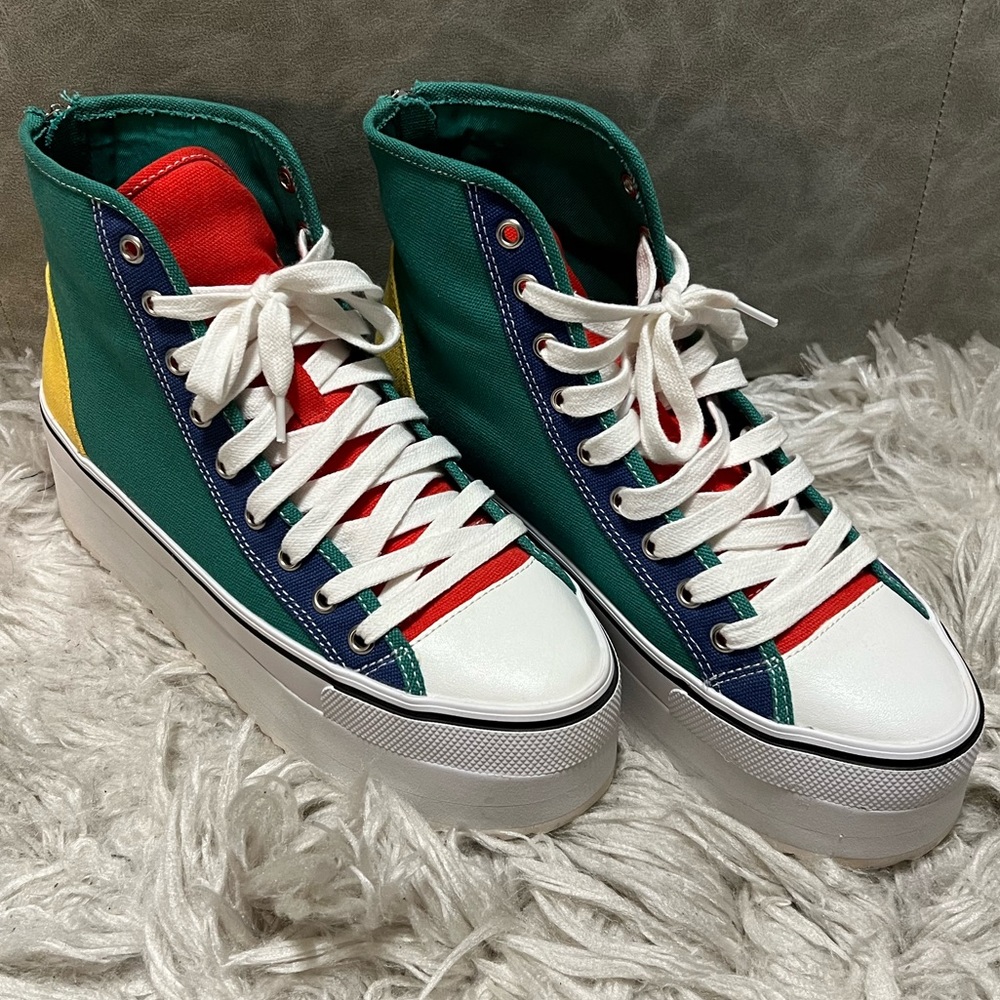 Steve Madden Color-block Platform Sneakers